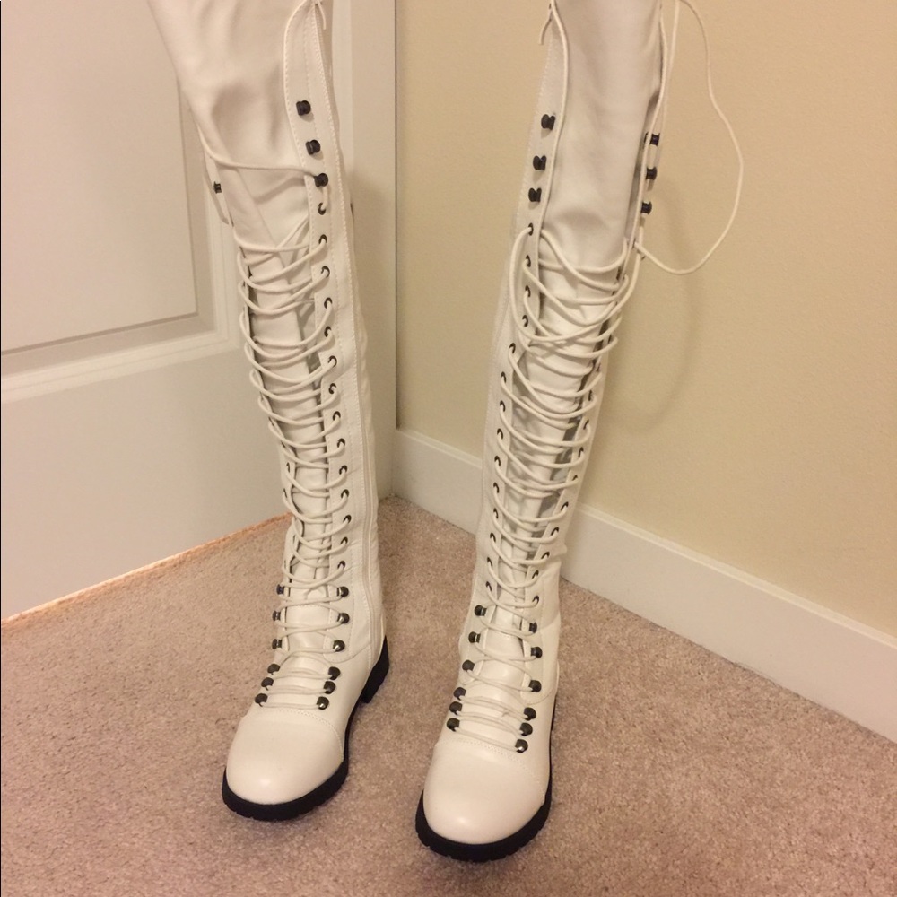 White boots